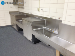 Stainless Steel Countertop in a Wet Lab