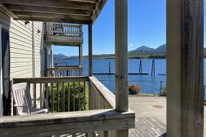 The Ketch inn, Ketchikan, Alaska, Seaview of the Tongass Narrows, from a guest room balcony.