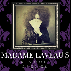 Logo with image of Madame Laveau