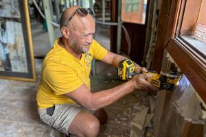 The volunteers saw to these needs so the residents could salvage what remained of their homes.
