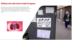 The (NCRI) Foreign Affairs Committee in an article wrote that "in the heart-wrenching saga of a nation teetering on the brink of economic collapse, a lucrative enterprise emerges, reaching unprecedented heights in Iran: the shameless trafficking of human organs. 