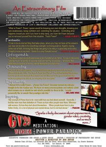 GV29 A MEDITATION: Women The Power Paradigm (DVD Back Cover)