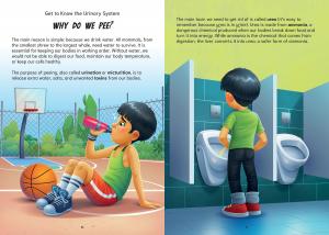 A sample page from The P Word: Why Do We Pee?
