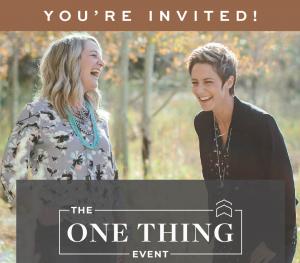 ONE THING May 24, 2023 11am-1pm MDT