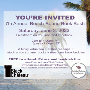 Invite Graphic for Beach-Bound Book Bash 2023