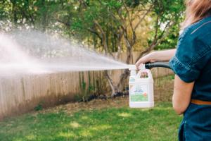 Wondercide's Flea & Tick Yard & Garden spray eliminates pesky pets like mosquitos while safe for bees & butterflies.