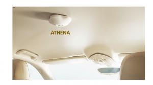Athena on cabin ceiling ready to detect and respond.
