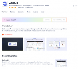 Product Hunt Page