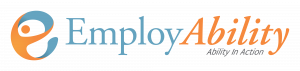 EmployAbility written in orange and blue with "ability in action" written underneath