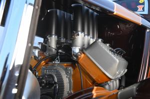 The 2023 Goodguys Tanks, Inc. Hot Rod of the Year is powered by a fuel injected 331c.i. vintage Hemi engine.