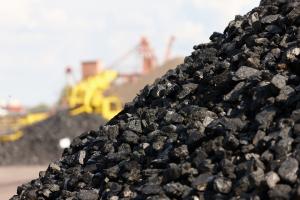 A coal pile at risk of spontaneous combustion