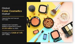 Color Cosmetics Market Can Touch Approximately USD 9,555 million, Developing at a Rate of 7.4%