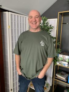 Norm McGillivray Beddown Founder in Change47 t-shirt