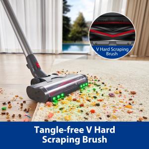 Maircle S3 series stick vacuums with hair tangle-free floor brush