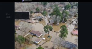 Flooded Neighborhood in Jackson, MS