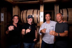 Photo of Four Branches Bourbon Founders Rick Franco - Mike Trott - Harold Underdown - RJ Casey
