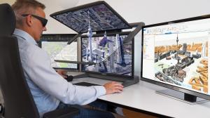 Esri ArcGIS Pro certif ied for 3D stereo visualization with 3D PluraView monitors.