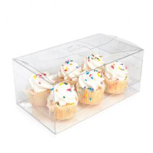 crystal clear cupcake boxes