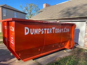 Dumpster Today dumpsters are designed to fit in residential driveways.