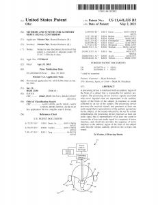 Patent 11641555 Brain Auditory Nerve Data conversion into Computer Format