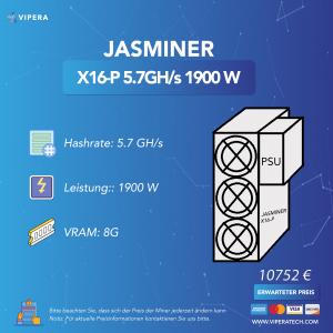 Vipera's Jasminer X16-P kündigt eine bahnbrechende Ära im Kryptomining an, während die Vorbestellungen in die Höhe schießen.