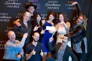 Award recipients celebrate at the Safety Pinnacle Awards Gala