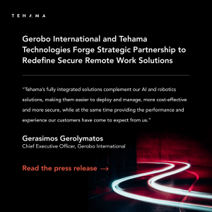 Tehama Technologies Announces Strategic Partnership with Gerobo International