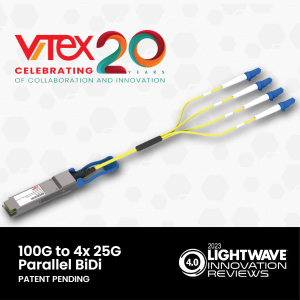 Vitex 100G AOC BiDi Patent Pending square