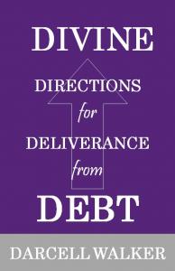 The image is of an arrow leading from Debt to Divine.  Following God's plan will lead one out of Debt and toward God.