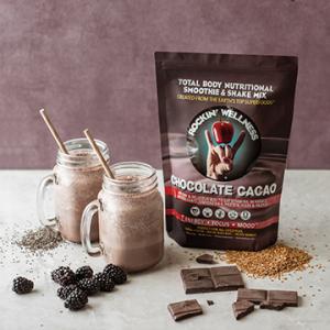 Rockin Wellness Chocolate Cacao Vegan, Superfood, Rich in Nutrients, Making Eating Healthy Delicious and Easy