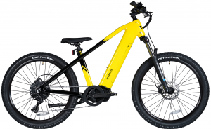 Yellow and black Vertex mid-drive electronic bike from Magnum Bikes