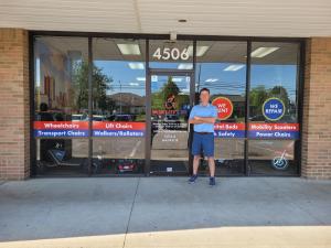 Picture of the showroom frontage for Mobility City of Columbus OH, located at 4506 Cemetary Road, Hilliard, OH 43026