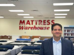 Bill Papettas, President and CEO, Mattress Warehouse in Mattress Warehouse store