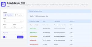 Calculadora de TMB