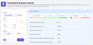 Calculadora de grasa corporal