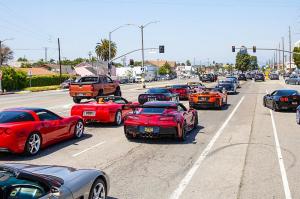 Corvette clubs ride to make neighborhoods safe.