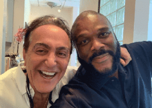 Dr. Anthony Mobasser Celebrity Dentist with Patient Tyler Perry
