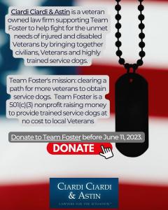 Team CC&A and Team Foster support our Veterans