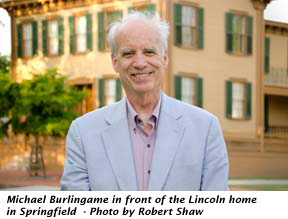 A photo of ALA president and event speaker Michael Burlingame.