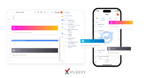 View of various tasks synced with Google Tasks and displayed on Google Calendar.