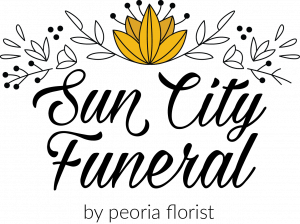 Sun City Funeral Florist gold & black logo