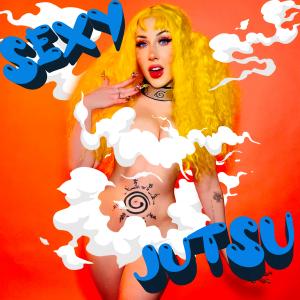 Neon Nash dressed as Sexy Jutsu Naruto, a character from the anime "Naruto" for her new song release "Sexy Jutsu"
