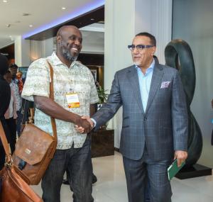 Abraham Muthogo Kamau, VP of Africa for Toggle Market with Nagib Balala, Kenyan Politician and the former Cabinet Secretary for Tourism