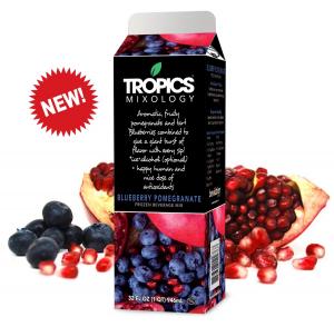 Get a Taste of the Tropics This Summer –  Bevolution Group Launches Tropics Blueberry Pomegranate Puree Mixer