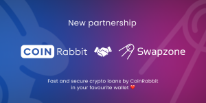 CoinRabbit crypto loans partnership with Swapzone crypto exchange