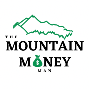 Picture of Mountains with text of The Mountain Money Man