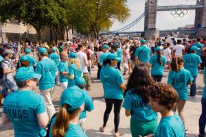 Drug-Free World volunteers at the 2012 London Olympics