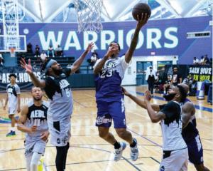 Atlanta Entertainment Basketball League players during game