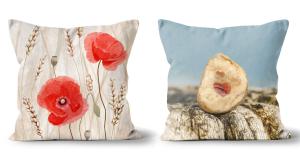 Poppies & Corn / Hidden Hearts Throw Cushions
