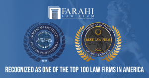 Farahi Law Firm Awarded 2023 Best Law Firm